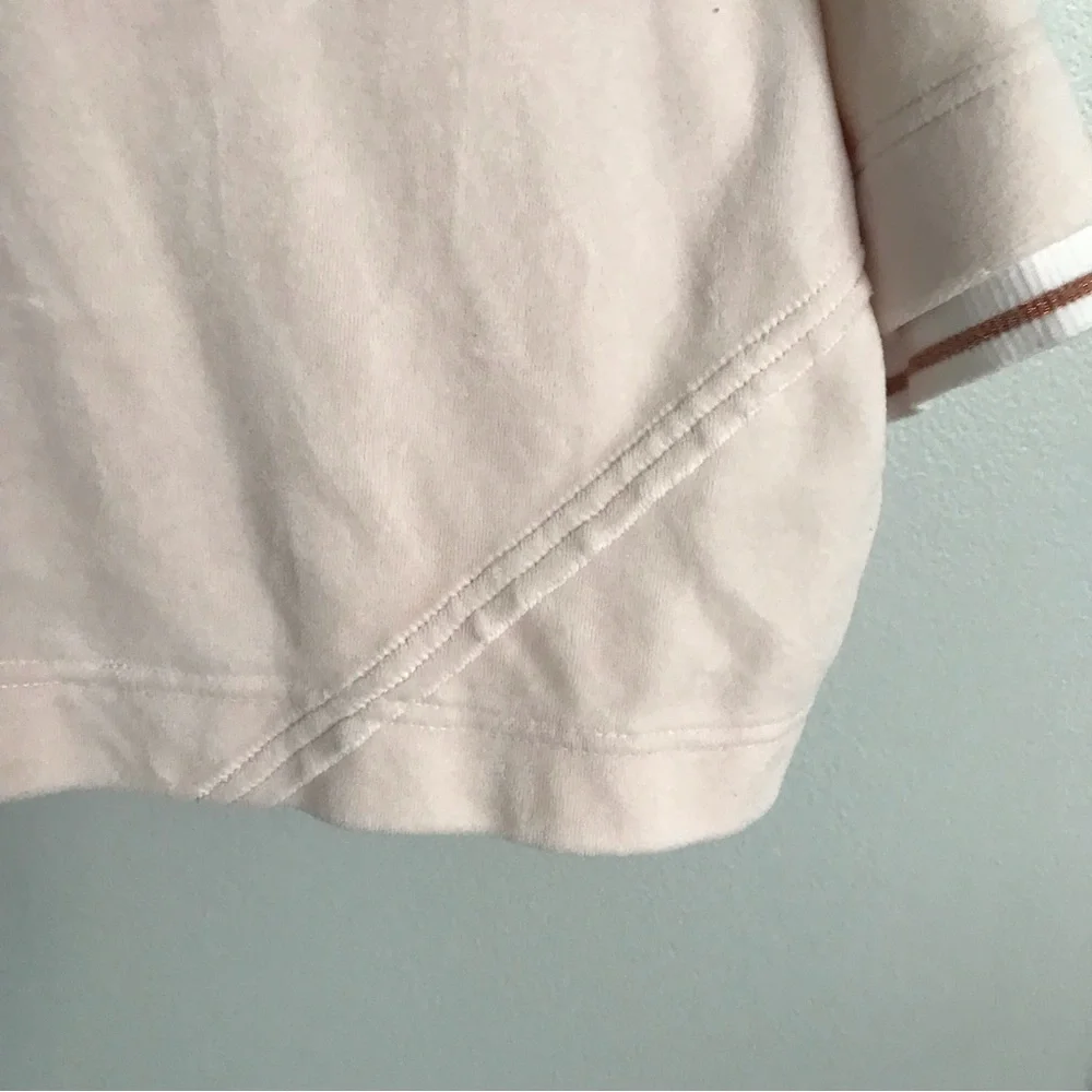 Anthropologie Saturday Sunday Velour Cropped Hoodie Sweatshirt